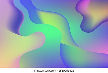 Colorful geometric background. Fluid shapes composition. Eps10 vector.