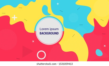 Colorful geometric background. Fluid shapes composition, Cool gradient shapes composition, vector covers design.