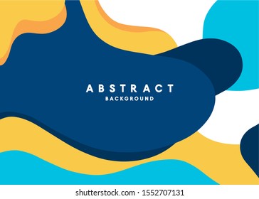 Colorful geometric background. Fluid shapes composition. Abstract fluid background
