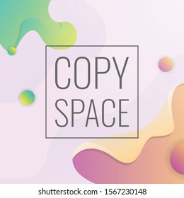 Colorful geometric background. Fluid shapes composition for banner, social media, website. vector illustration