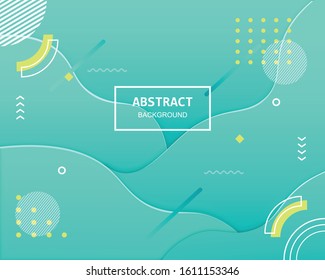 colorful geometric background. Fluid shapes composition