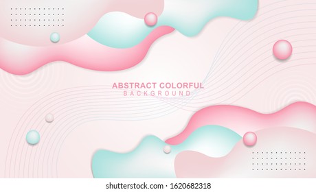Colorful geometric background. Fluid shapes composition. Eps10 vector.
