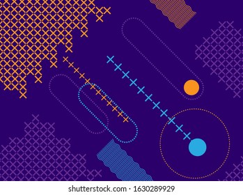 Colorful geometric background. Fluid shapes composition. Eps10 vector.
