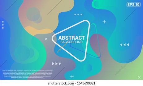 Colorful geometric background. Fluid shapes and Dynamic shapes composition. Modern abstract covers set.