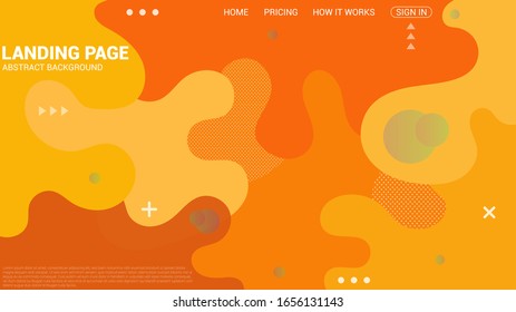 Colorful geometric background. Fluid shapes and Dynamic shapes composition. Modern abstract covers set.