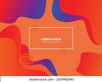 Colorful geometric background. Fluid shapes composition. Eps10 vector
