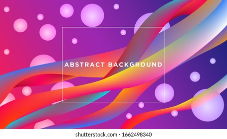 Colorful geometric background. Fluid shapes composition. trend gradient. Vector eps 10