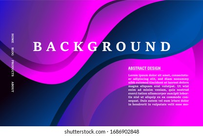 Colorful geometric background. Fluid shapes composition. Cool degrade shapes background.Eps10 vector.