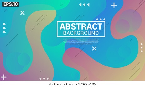Colorful geometric background. Fluid shapes and Dynamic shapes composition. Modern abstract covers set.