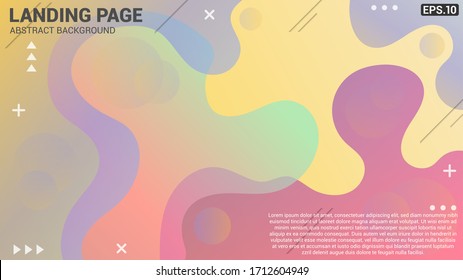 Colorful geometric background. Fluid shapes and Dynamic shapes composition. Modern abstract covers set.