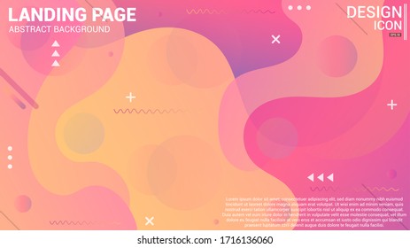 Colorful geometric background. Fluid shapes and Dynamic shapes composition. Modern abstract covers set.