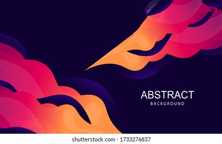 Colorful geometric background. Fluid shapes composition. Eps10 vector.