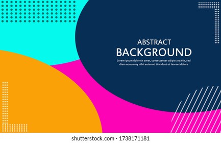 Colorful geometric background. Fluid shapes composition. Eps10 vector.