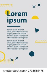Colorful geometric background. Fluid shapes composition. Abstract background applicable for Banners, Social Media Post, Posters, Flyers, etc. flat geometric pattern