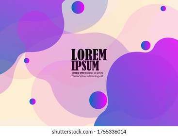 Colorful geometric background. Fluid shapes composition. Eps10 vector