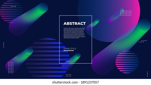 Colorful geometric background. Fluid shapes composition gradient colors