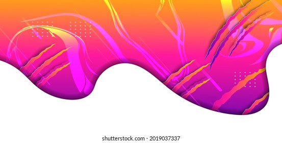 Colorful geometric background. Fluid shapes composition. Eps10 vector.
