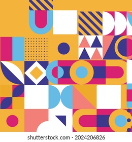 Colorful geometric background. Fluid shapes composition. Eps10 vector.
