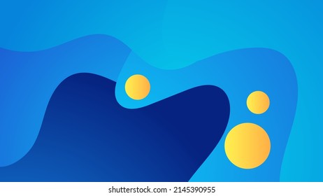 Colorful geometric background. Fluid shapes composition for presentation design, website header, landing page background