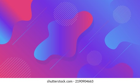 Colorful geometric background. Fluid shapes composition. Eps10 vector.