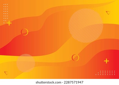Colorful geometric background. Fluid shapes composition. Dynamic shapes composition. Trendy gradient shapes composition. Minimal geometric background. Vector illustration