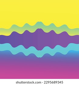 Colorful geometric background. Fluid shapes composition. Abstract background color gradient geometric ornament seamless pattern background design