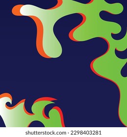Colorful geometric background. Fluid shapes composition. Abstract background color gradient geometric ornament seamless pattern background design
