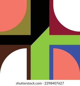 Colorful geometric background. Fluid shapes composition. Abstract background color gradient geometric ornament seamless pattern background design