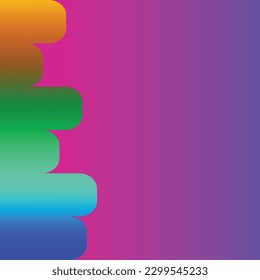 Colorful geometric background. Fluid shapes composition. Abstract background color gradient geometric ornament seamless pattern background design