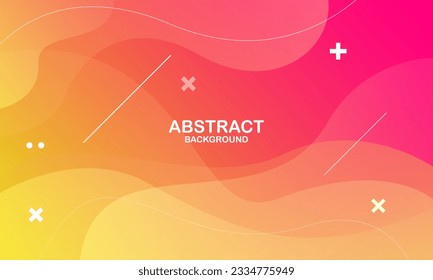 Colorful geometric background. Fluid shapes composition. Vector illustration