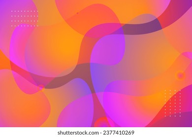 Colorful geometric background. Fluid shapes composition