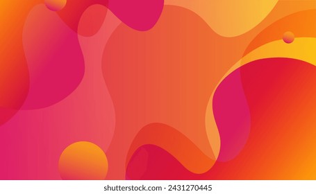 colorful geometric background, fluid shapes composition
