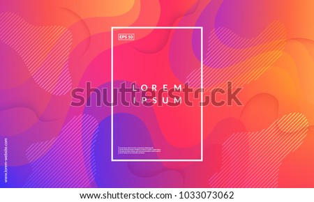 Colorful geometric background. Fluid shapes composition. Eps10 vector.