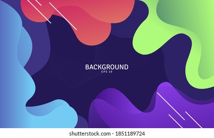 colorful geometric background, fluid background, trendy gradient background, futurisic background
