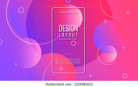 Colorful geometric background. Gradient background bright colors and dynamic shape compositions. Abstract Minimal Design, Gradient Shapes - Vector Illustration