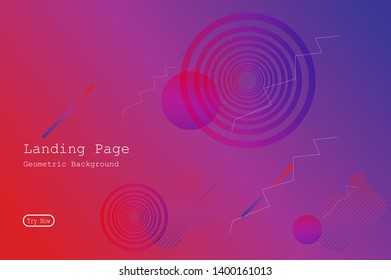 Colorful geometric background with gradient motion shapes composition. Eps10 