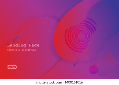 Colorful geometric background with gradient motion shapes composition. Eps10 