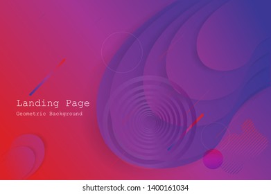 Colorful geometric background with gradient motion shapes composition. Eps10 