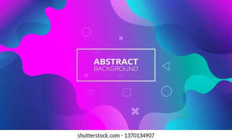 Colorful geometric background. Gradient trendy design