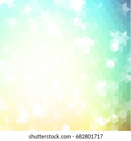 Fondo geométrico colorido con patrón hexágono
