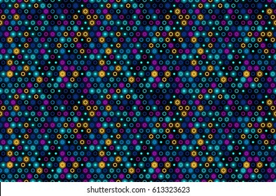 Colorful Geometric Background. Hexagonal Seamless Pattern. Vector Illustration. 