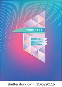 Colorful geometric background. Lines & triangles. Eps 10 vector