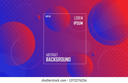 Colorful geometric background. Liquid abstract background design in red and blue color. Fluid vector gradient design for banner, post