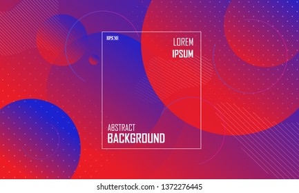 Colorful geometric background. Liquid abstract background design in red and blue color. Fluid vector gradient design for banner, post