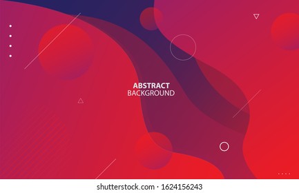 Colorful geometric background. Liquid color background design. Fluid gradient shapes composition. Futuristic design posters. Eps10 vector