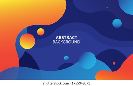 Colorful geometric background. Liquid color background design. Fluid shapes composition. Eps10 vector.