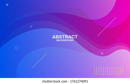 Colorful geometric background. Liquid color background design. Fluid shapes composition. Eps10 vector