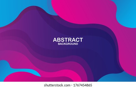 Colorful geometric background. Liquid color background design. Fluid shapes composition. Eps10 vector