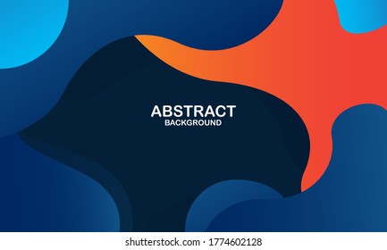Colorful geometric background. Liquid color background design. Fluid shapes composition. Eps10 vector