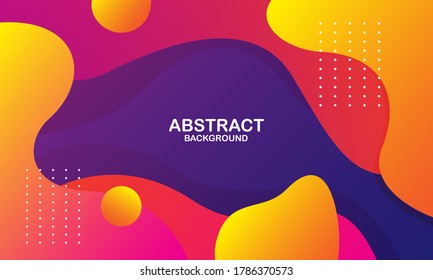 Colorful geometric background. Liquid color background design. Fluid shapes composition. Eps10 vector